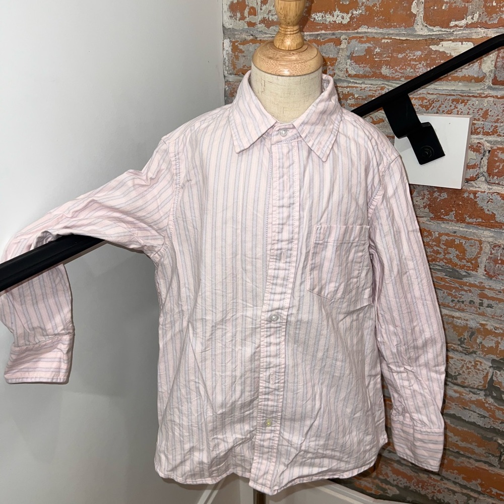 Striped Button-Up Shirt